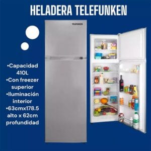 Heladera Telefunken 420lts con Freezer