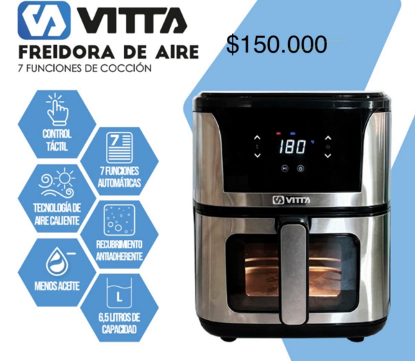 Freidora de Aire Vitta 7 Funciones