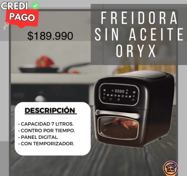 Freidora Sin Aceite Oryx 7L